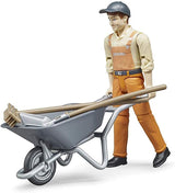 Bruder 62130 - Bworld figurenset gemeentelijke arbeider - speelgoedfiguur op schaal 1:16, bouwvoertuig, bouwvakker, boerderij, man Actiefiguren Naty Shop