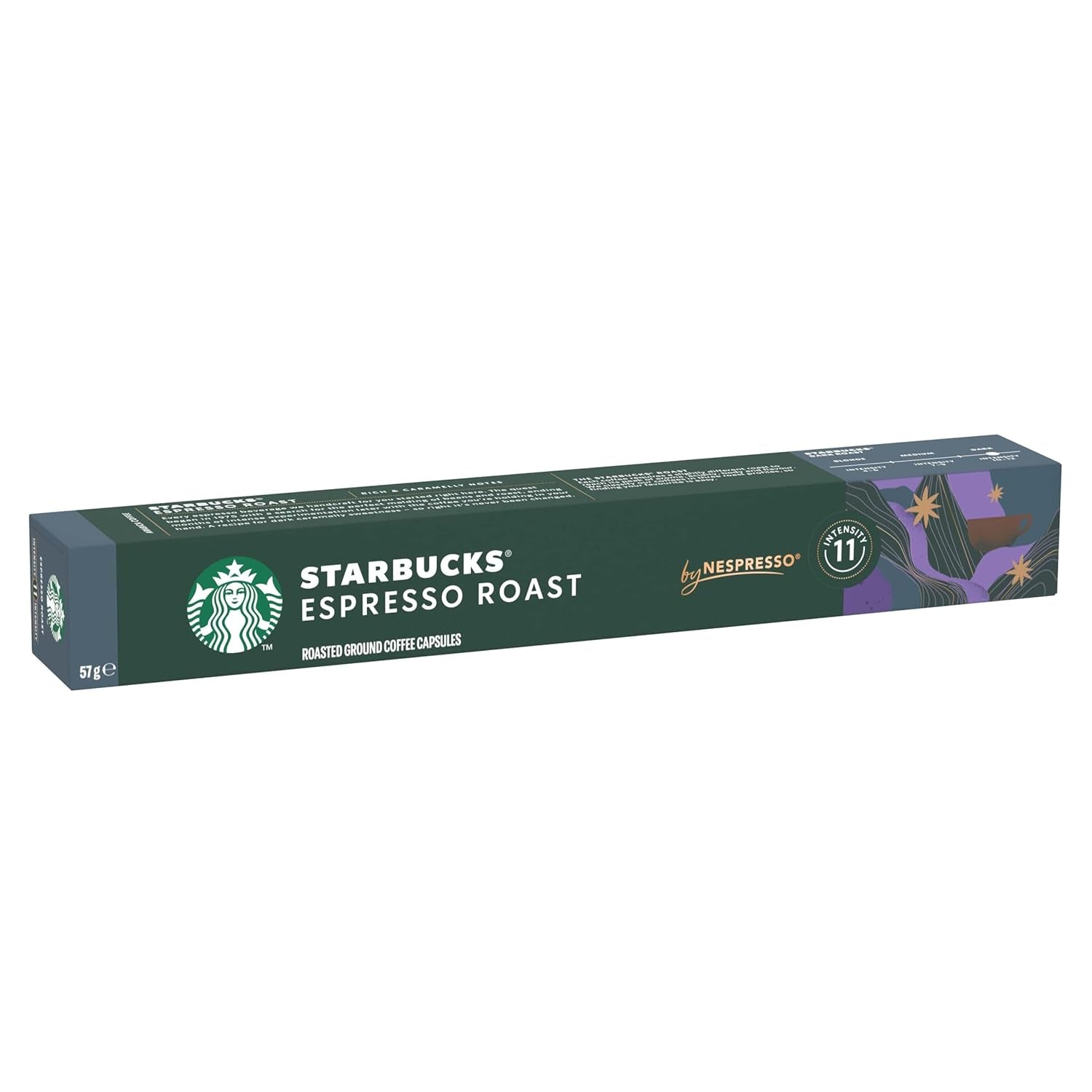 STARBUCKS Espresso Roast van Nespresso, Dunkle Röstung, Kaffeekapseln 10 x 10 (100 Kapseln)