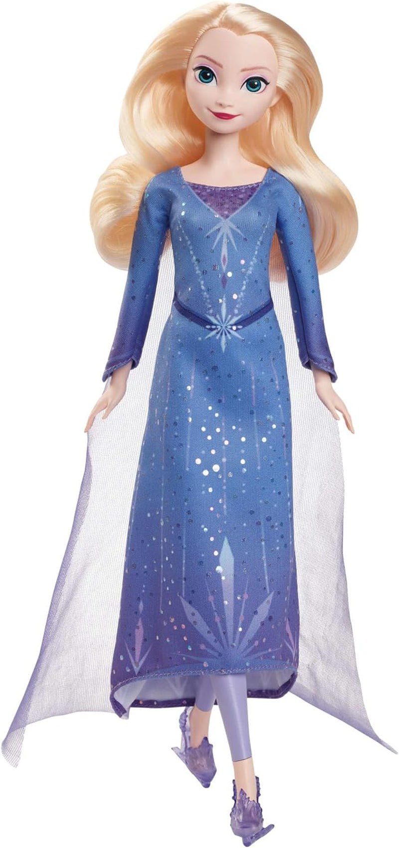 Mattel Disney De ijskoningin Elsa-pop, de ijskoningin-pop Gekamd blond haar, meubels, uitneembare schoenen, Disney-cadeaus, 3 jaar oud speelgoed, HLW47 Naty Shop Elsa-poppen ijslook