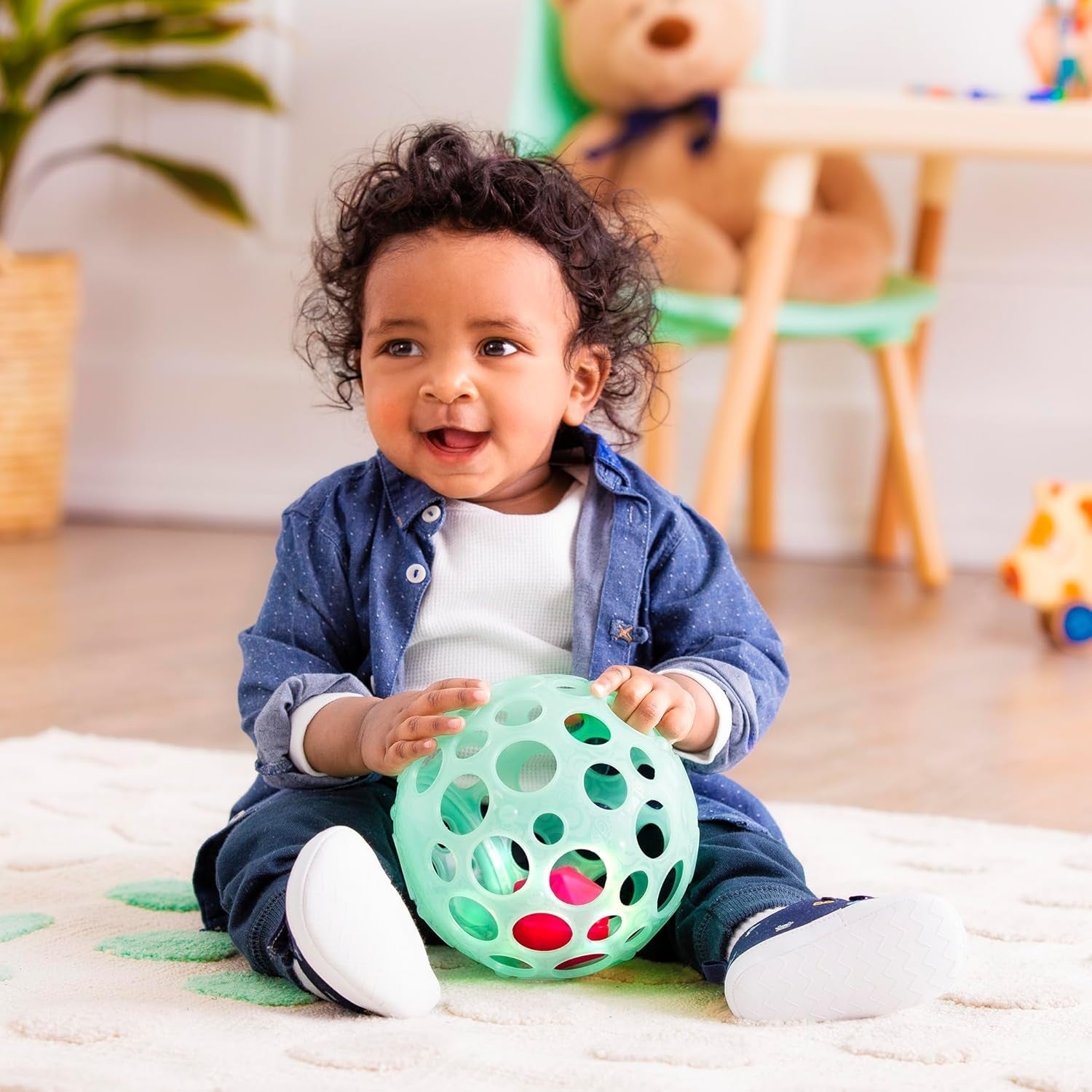B. speelgoed Babyspeelgoed Babyspeelgoed motorisch speelgoed met licht - babyspeelgoed voor pasgeborenen, meisjes en jongens vanaf 0 maanden, PVC-vrij Bebe Toys Naty Shop