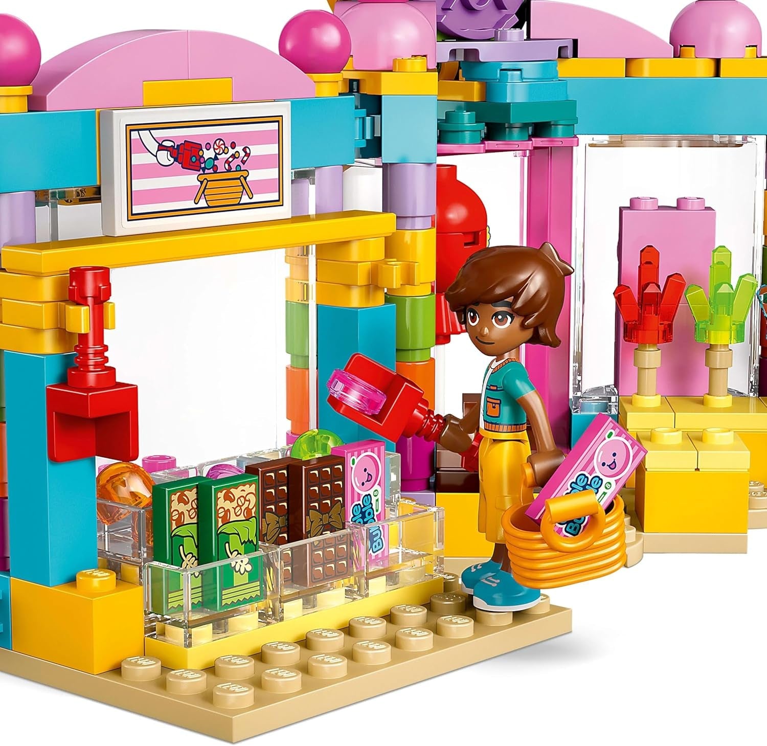 LEGO Friends Heartlake City Shop speelset voor meisjes vanaf 6 jaar Rollenspel met 2 minipoppetjes, micropoppetje en kattenspeelgoed 42649 Bouwsets Besuche in LEGO-Store