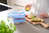 Emsa 508558 Clip & Close voedselbewaarcontainers | 3-delige set | 3 x 1 liter | -40 tot +100 graden | kunststof | 100% verzegeld | speciale zegel voor versheid Naty Shop voedselbewaardozen