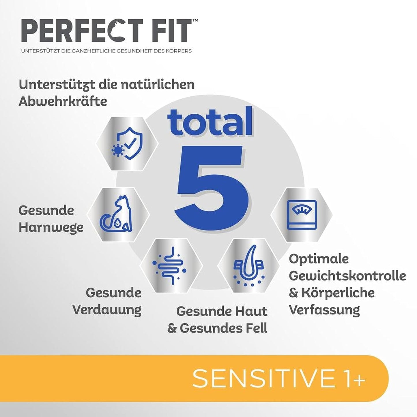 Natvoer voor katten Perfect Fit Sensitive 1+ met kip in saus, 12 zakjes, 12 x 85g - Premium natvoer voor gevoelige katten vanaf 1 jaar, zonder tarwe en soja, ter ondersteuning van de spijsvertering