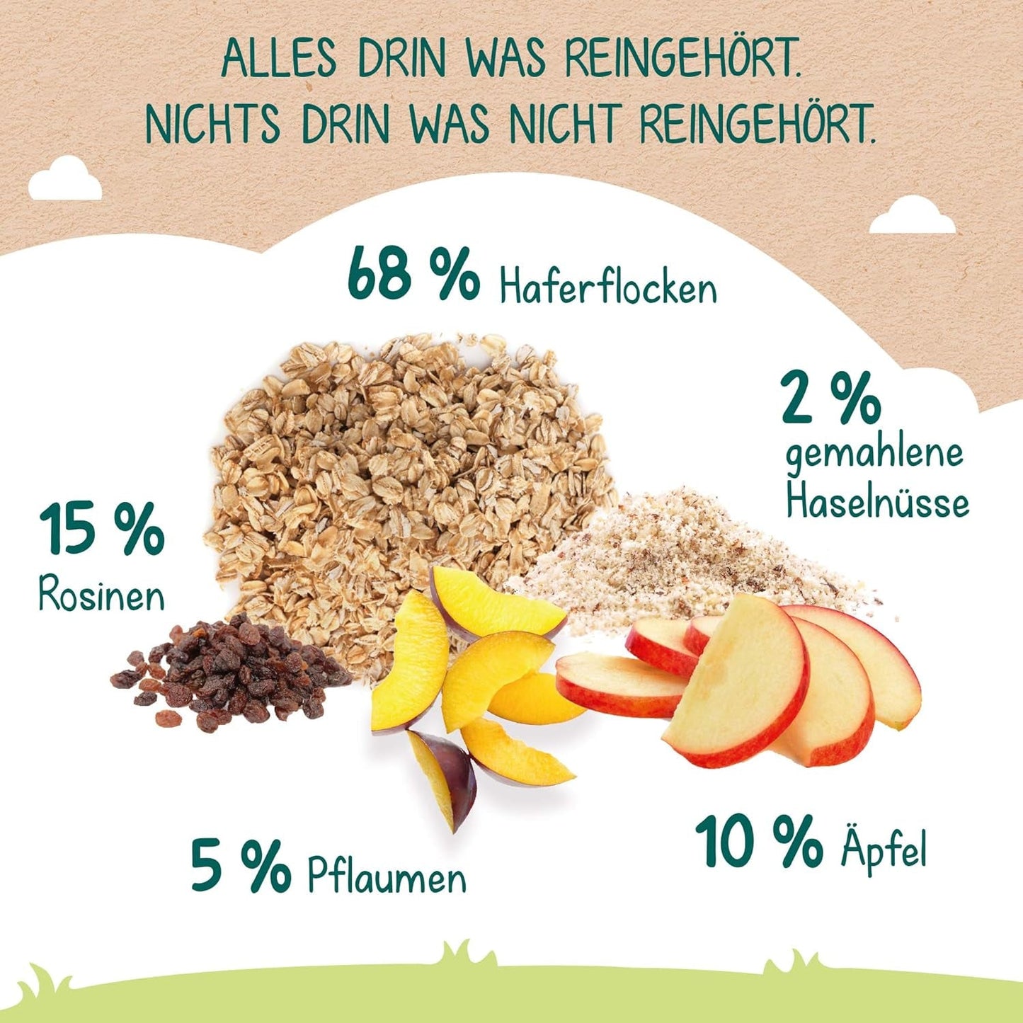 Milupa Babypap - Haver- en fruitpap 10 maanden tot 3 jaar babyvoeding 1 x 400 g (pak van 2)