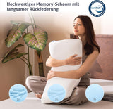 EGO HOME Kussen Memory Foam Zacht Ergonomisch Kussen Voor Rugslaper Zijslaper Neksteunkussen Met Ademende En Wasbare Hoes, Oeko-Tex Gecertificeerd, Nekkussen 75X35Cm Perne Standaard Naty Shop