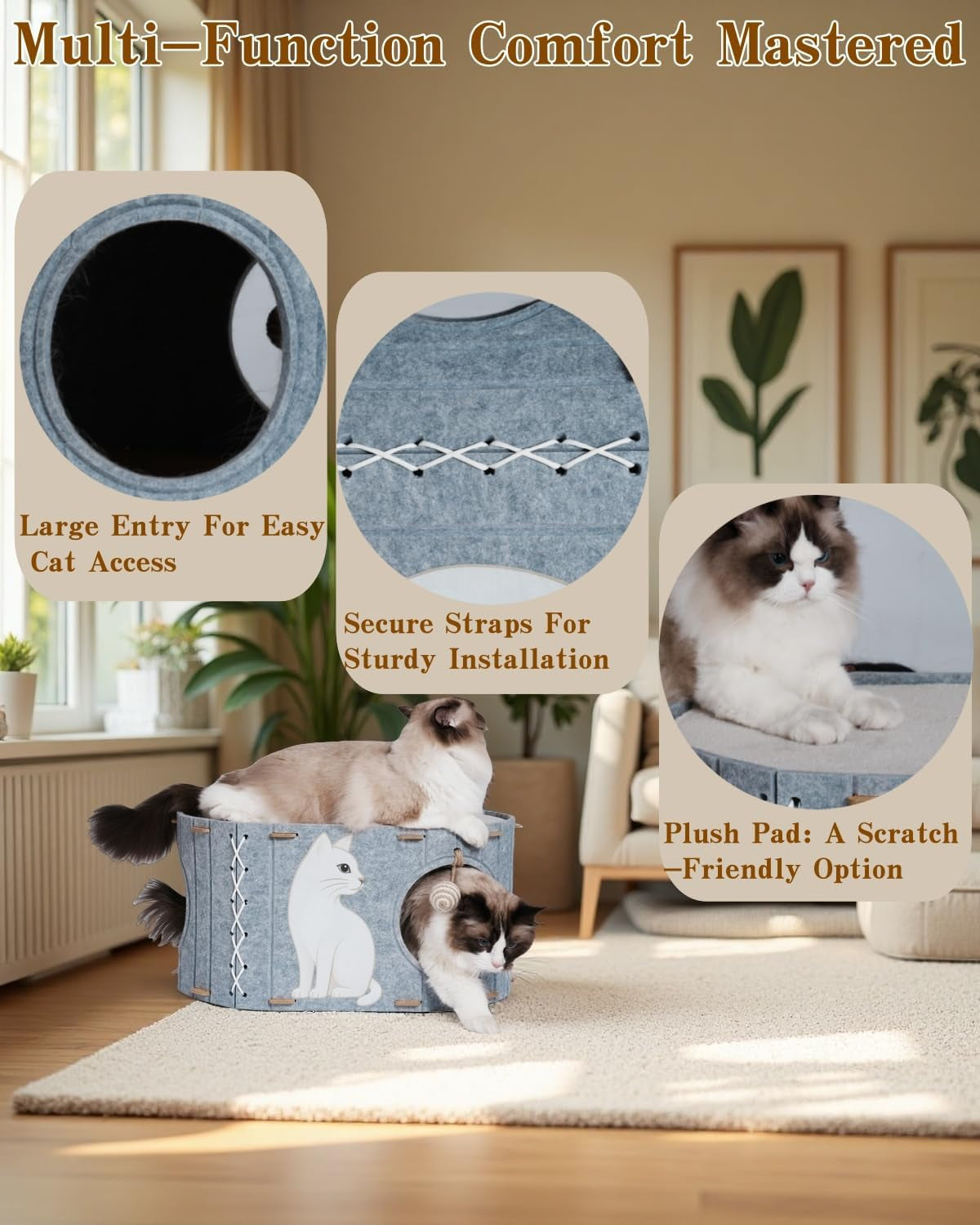 Dekens en meubels, Huisdieren, Grotten & Huizen, Katten, Kattenbedden, Katten - bedden, matrassen