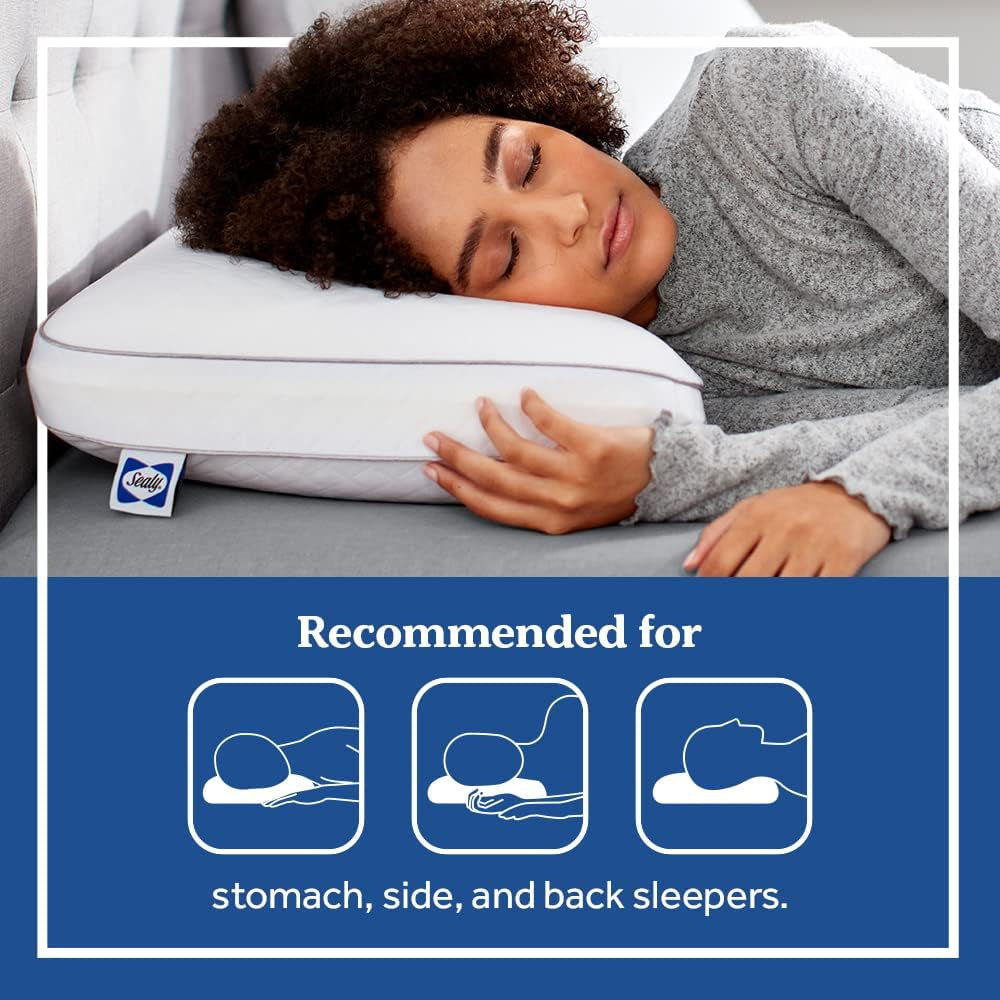 Sealy Essentials Memory Foam Kussen Standaard Wit 2-delig Naty Shop Standaard Kussens