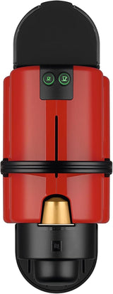 Krups Nespresso Inissia espressomachine - compacte espressomachine voor koffiecapsules, druk van 19 bar, snelle verwarming in 25 seconden, energiebesparende functie, watertank van 0,7 l, rood, model YY5506FD
