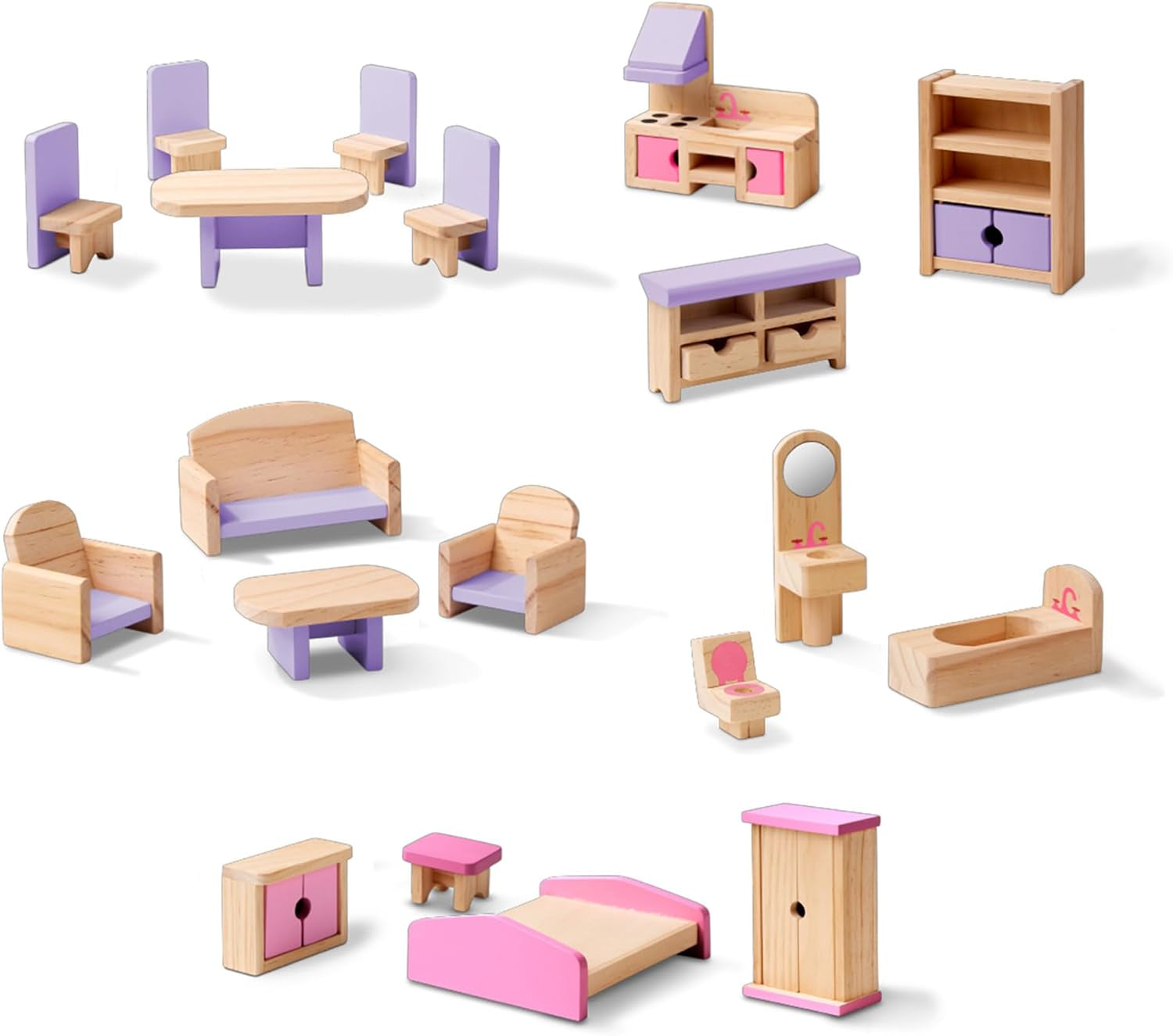 Melissa & Doug houten poppenhuis
