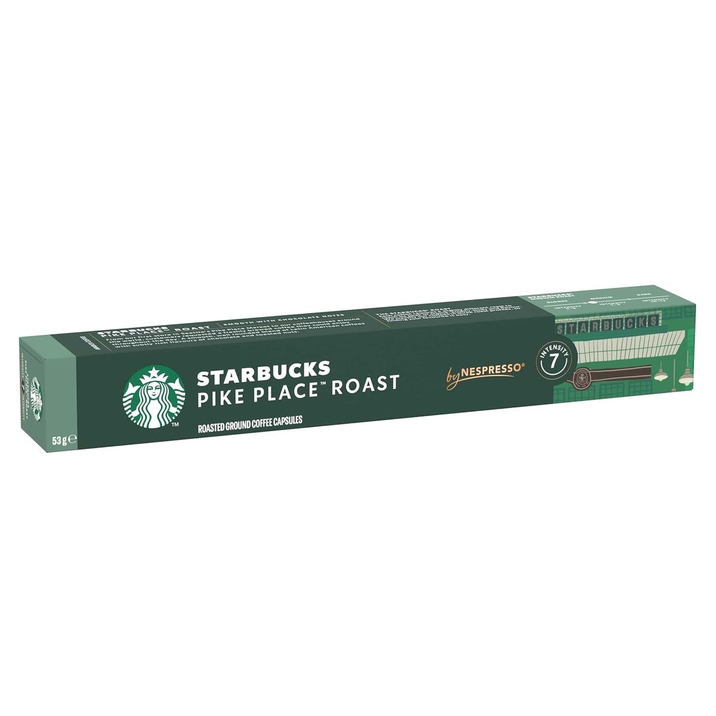 STARBUCKS Pike Place Roast van Nespresso, Mittlere Röstung, Kaffeekapseln 10 x 10 (100 Kapseln)