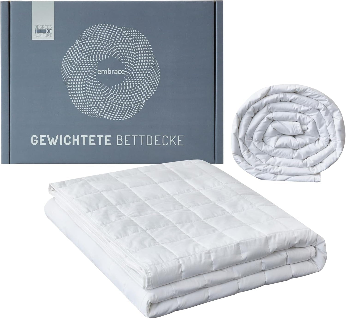Degrees of Comfort verzwaarde deken 135X200Cm 7Kg, anti-stress therapiedeken gemaakt van 100% katoen, zware deken Verzwaarde deken voor volwassenen Kan de slaap verbeteren en stress verminderen Graden van Comfort Bedden en Dekens 135 X 200 Cm 7,0 Kilogram