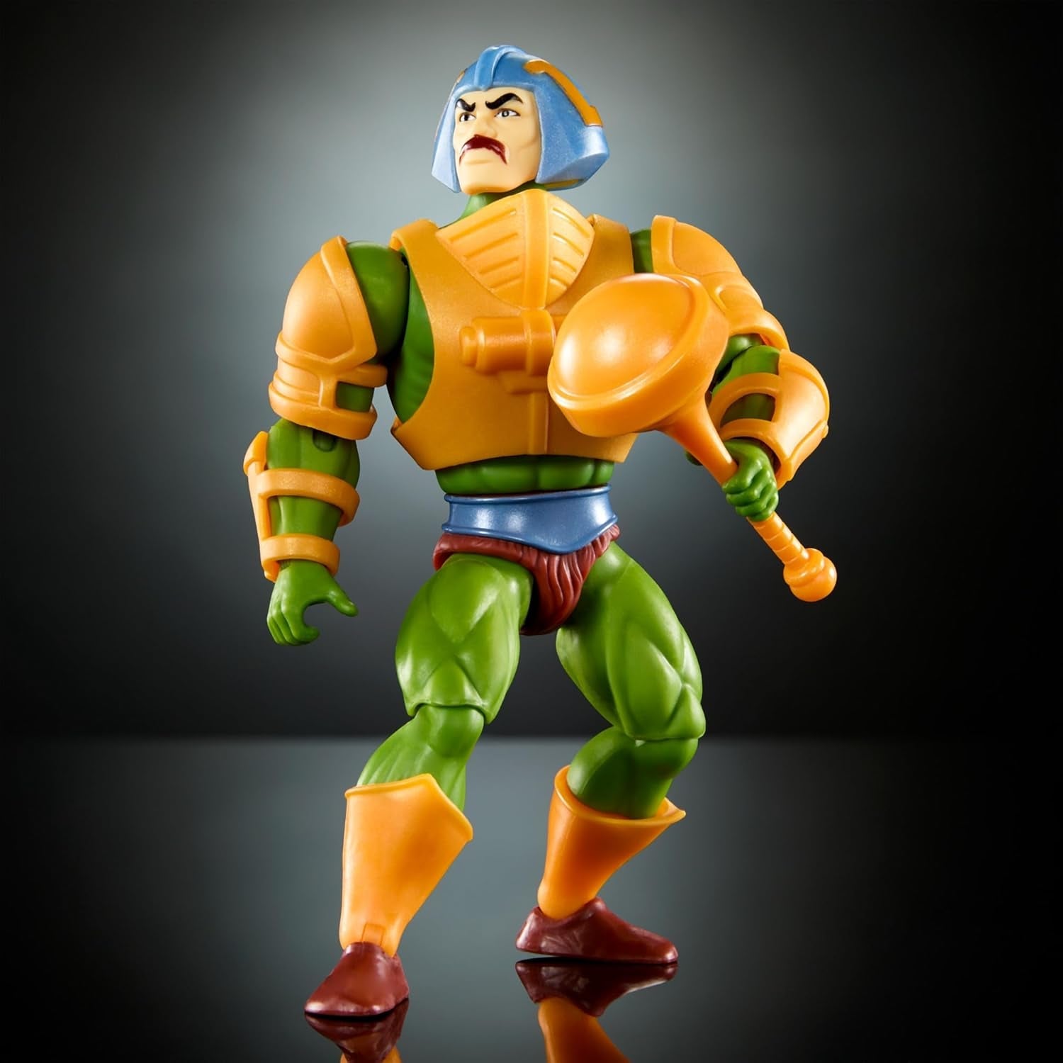 Masters of the Universe Origins speelgoed, Man-At-Arms Duncan-actiefiguur uit de cartooncollectie, hoogte ca. 14 cm, held met verwijderbaar pantser en accessoires, HYD25 Actiefiguren Naty Shop