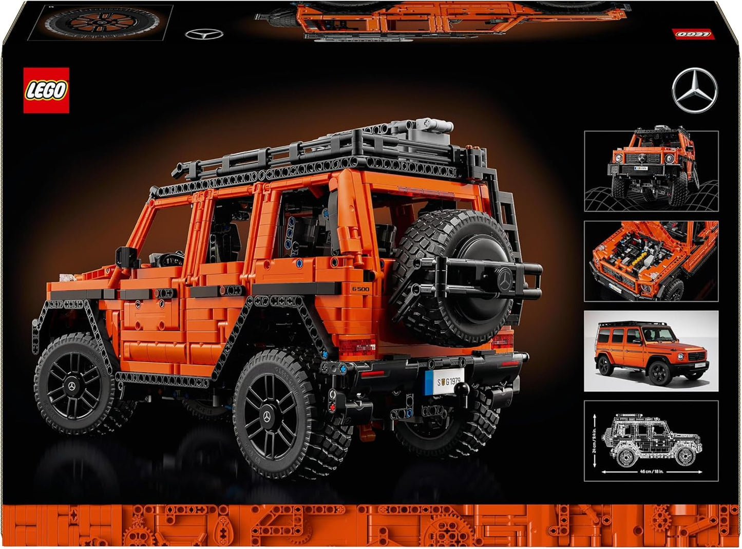 LEGO Technic Mercedes-Benz G 500 Professional Line, G-Klasse automodelbouwset, cadeau voor volwassenen, luxe terreinwagenset, Mercedes verzamelobject, speelgoedauto 42177 Bouwsets Besuche in LEGO-Store