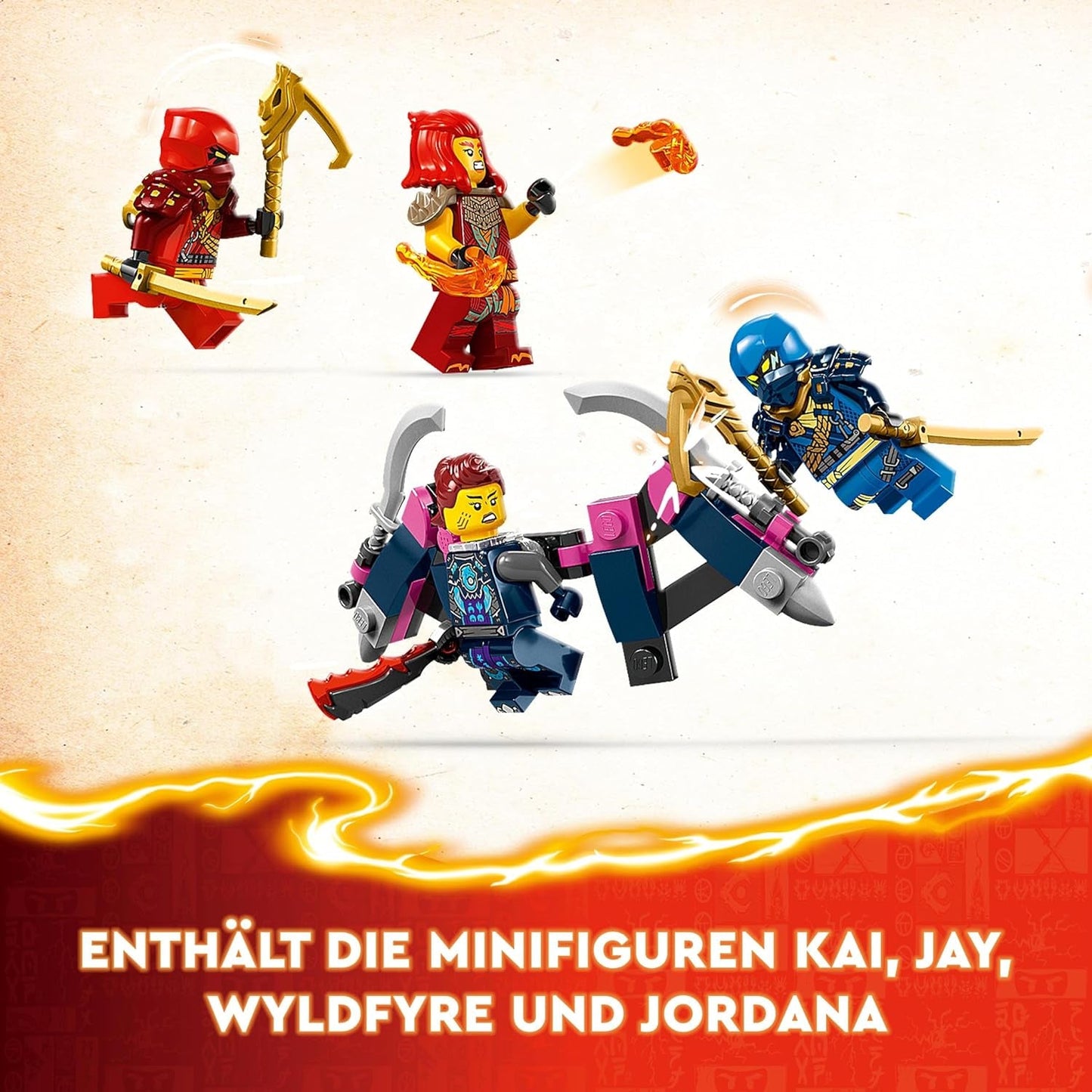 LEGO NINJAGO Kai's Ninja-klimmechaset, ninjaspeelgoed met bouwbare actiefiguur en 4 minifiguren, avonturenset voor kinderen, verjaardagscadeau voor 9-jarige jongens en meisjes 71812 Bouwsets Beuche in LEGO-Store