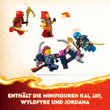 LEGO NINJAGO Kai's Ninja-klimmechaset, ninjaspeelgoed met bouwbare actiefiguur en 4 minifiguren, avonturenset voor kinderen, verjaardagscadeau voor 9-jarige jongens en meisjes 71812 Bouwsets Beuche in LEGO-Store