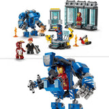 LEGO Marvel Iron Man's Laboratory: Hall of Armor - Superheldenspeelgoed met een mecha-figuur, 5 minifiguren waaronder Aldrich Killian - Avengers-cadeau voor jongens en meisjes vanaf 8 jaar 76315 Bouwsets Beuche in LEGO-Store