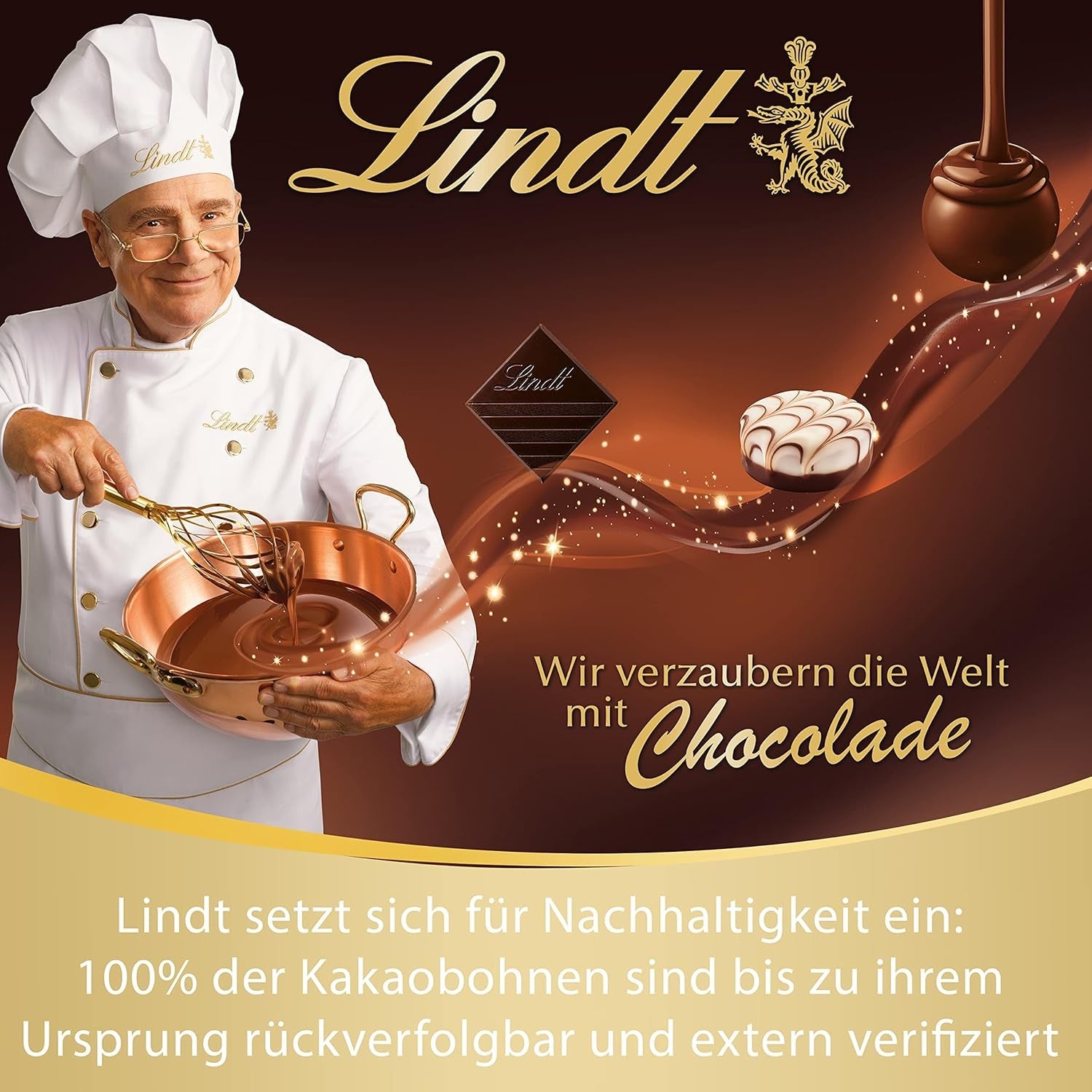LINDOR chocoladebolletjes met gezouten karamel | ca. 80 melkchocoladebolletjes met gezouten karamelvulling | Bulkverpakking & Marc de Champagne Chocoladeballetjes | 700 gr