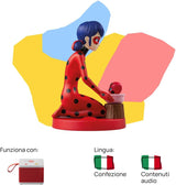 Geluidsfiguur - Tales of Ladybug and Cat Noir - Geluidsverhalen en sprookjes, jongens en meisjes 4-6+, Italiaanse versie Babyspeelgoed Naty Shop