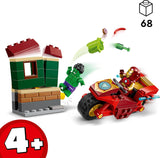 LEGO Marvel Iron Man met fiets en Hulk, superheldenbouwspeelgoed voor kinderen, verzamelset met fiets en minifiguren, cadeau voor meisjes en jongens vanaf 4 jaar 76287 Bouwsets Besuche in LEGO-Store