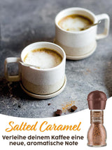 Kotanyi gezouten karamel koffietopping | feiner Caramellgeschmack, 4er-pakket (4 x 65 g)