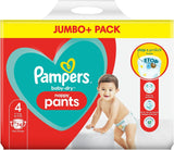 Pampers Baby-Dry luiers, maat 8, 43 luiers, vanaf 19 kg, Jumbo+ pak