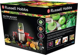 Russell Hobbs Mixer [Multifunktions- Standmixer] Nutriboost (Incl. 5 Bpa-vrij en Spülmaschinengeeignete Behälter + Deckel, 22.000 U/Min, 0,9 Ps-Motor) Elektrischer, Smoothie-Maker 23180-56 Keuken Naty Shop
