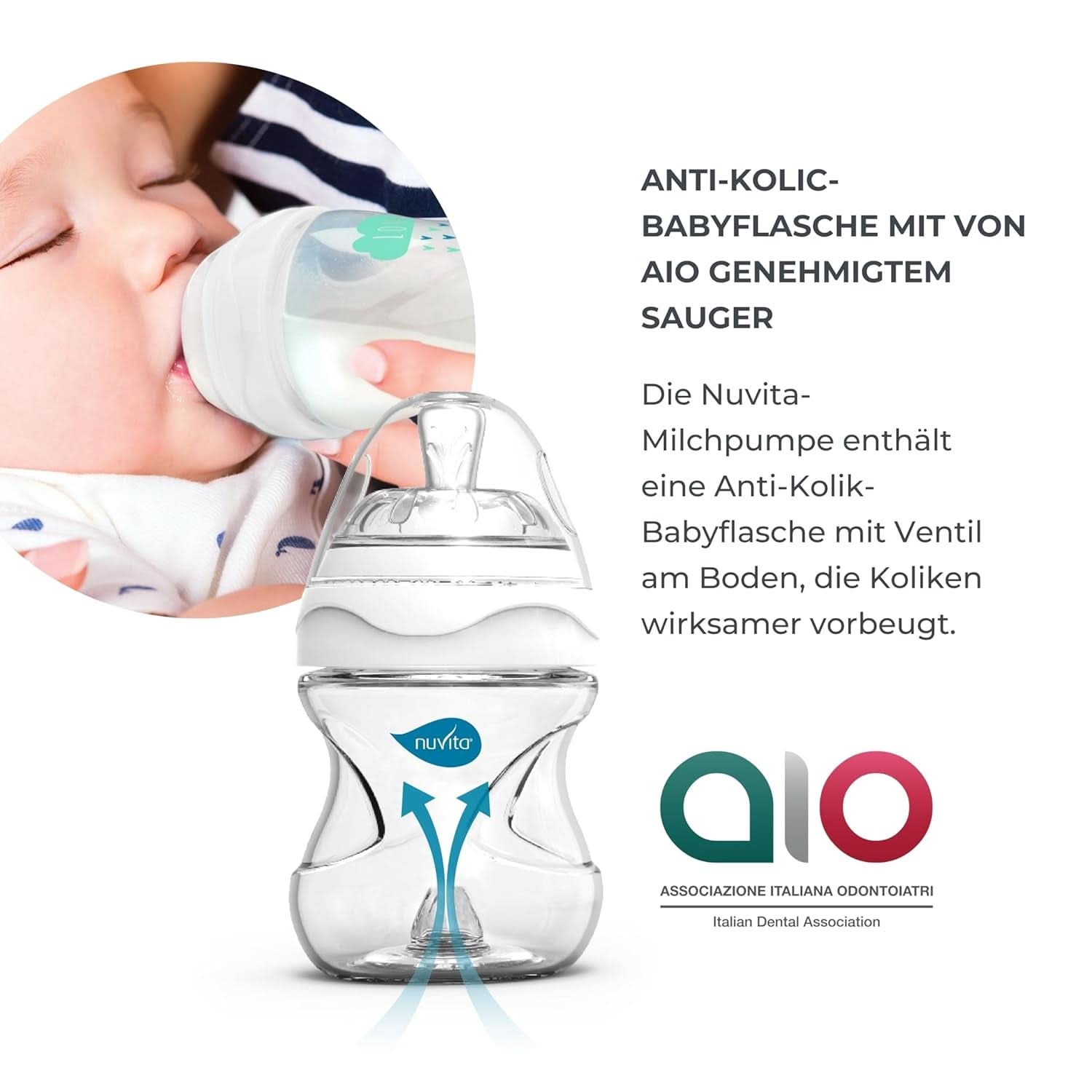 Nuvita Efficiënte dubbele afkolfset voor Materno Smart X - 1287KDX | Complete set accessoires, antikrampjesfles goedgekeurd door Aio Accesorii Hrana si Alattare Bebe Naty Shop