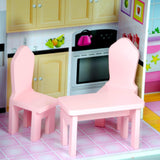 Olivia's Small World gigantisch poppenhuis, groot houten poppenhuis met meubels en accessoires, poppenhuis met 3 verdiepingen voor kinderen, poppenhuis voor poppen van 30 cm, 3 jaar + Naty Shop poppenhuizen