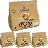 Crema d'Oro milde en fijne pads (16 koffiepads) (verpakking met 4)