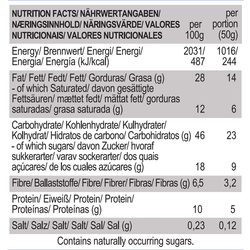 Veganistische gezouten karamel-amandelkoekjes - individueel verpakt, glutenvrij, soja-vrij, biologisch amandelhaver - 12 x 50 g multipack (pak van 2)