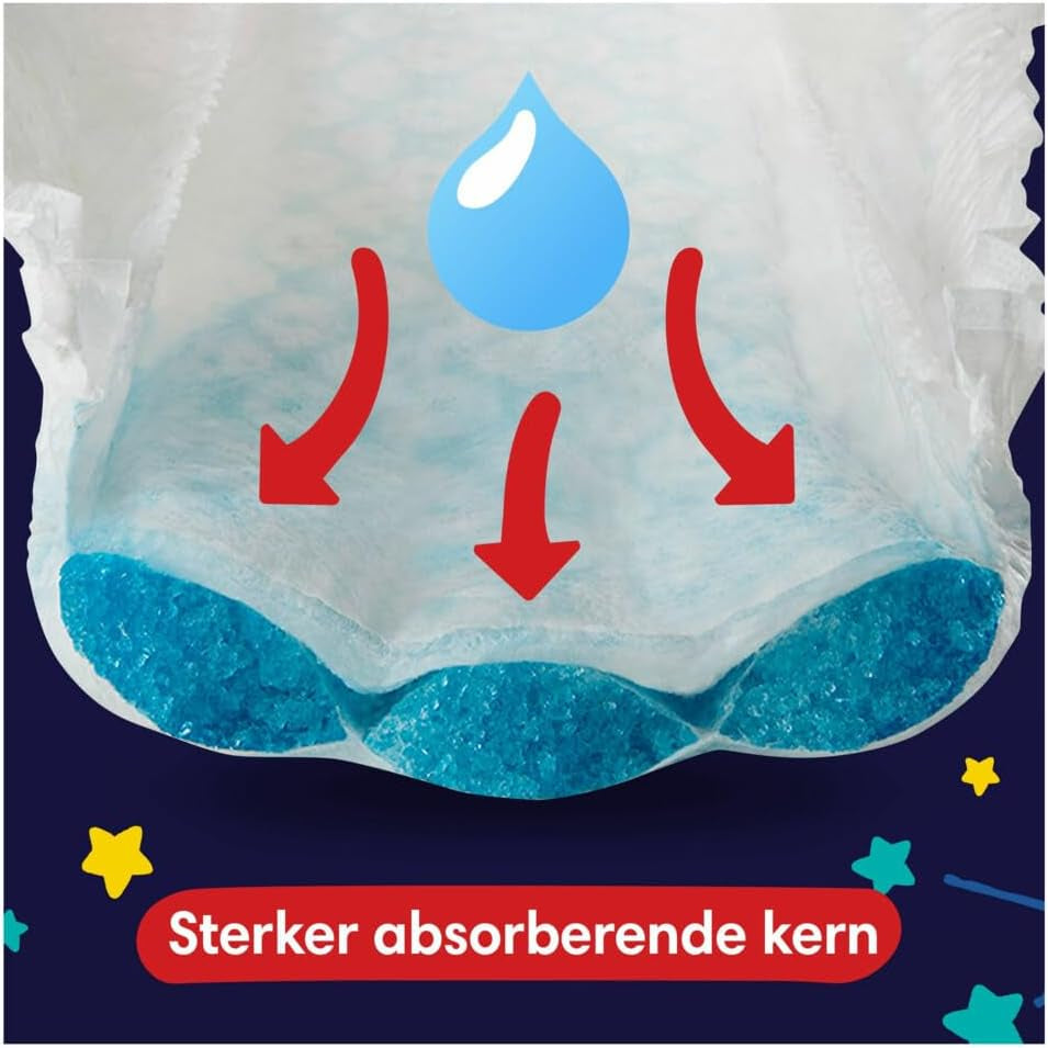 Pampers - Antislip babynachtdoekjes - Maat 6 - Kleinverpakking - 30 stuks - 15+ kg