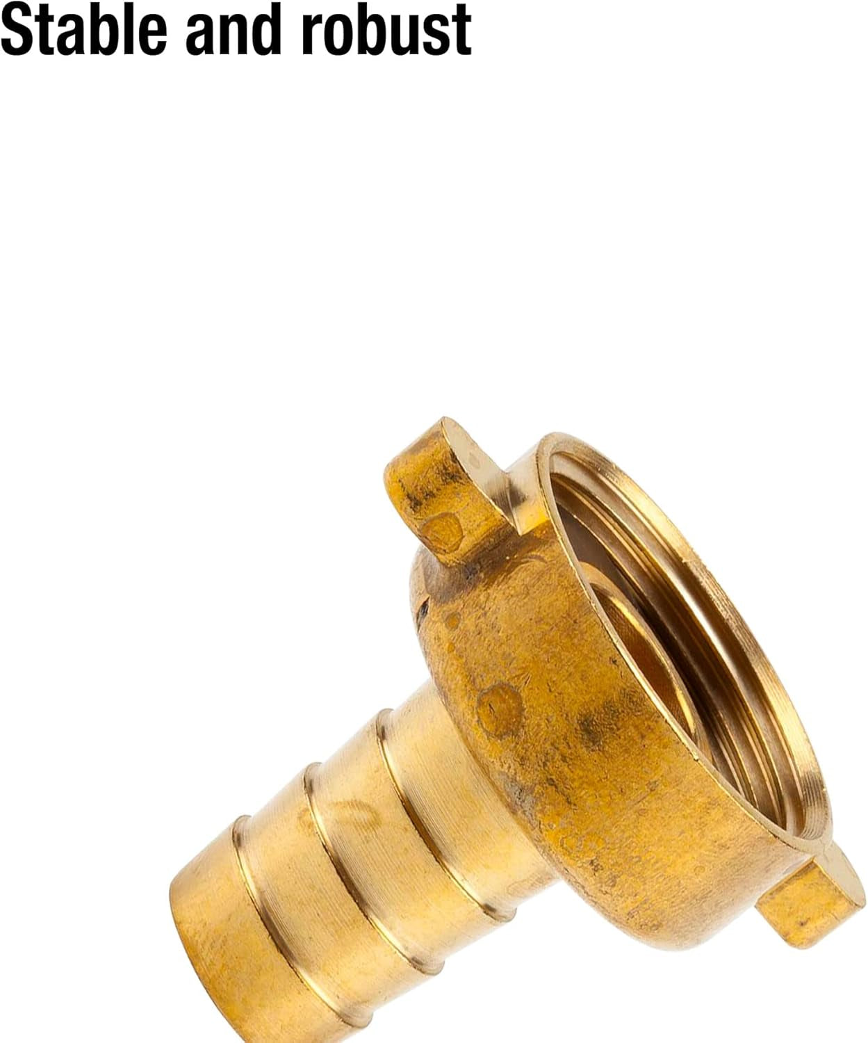 Gardena messing slangfitting, 2-delig: hoogwaardige messing fitting, 26,5 mm (G 3/4") schroefdraad, voor 1/2" (13 mm) slangen (7140-20)