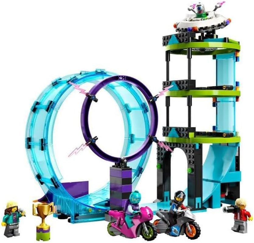 LEGO 60361 City Stuntz Ultieme Stunt Rider Challenge, 3In1 Stunts voor 1 of 2 spelers, met 2 speelgoedmotoren op wielen voor kinderen, Set 2023 Bouwsets Besuche in LEGO-Store