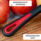 Westmark 29092270 Sparschäler Gallant, Pp/Tpe/Edelstahl, Schwarz / Rot, 16,5 X 3,7 X 2 Cm Dunschiller Naty Shop