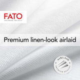 Fato - Droogpapieren servetten, Airlaid, stoffen effect, verpakking van 50 servetten, maat 40X40 in 4 gevouwen, kleur zwart