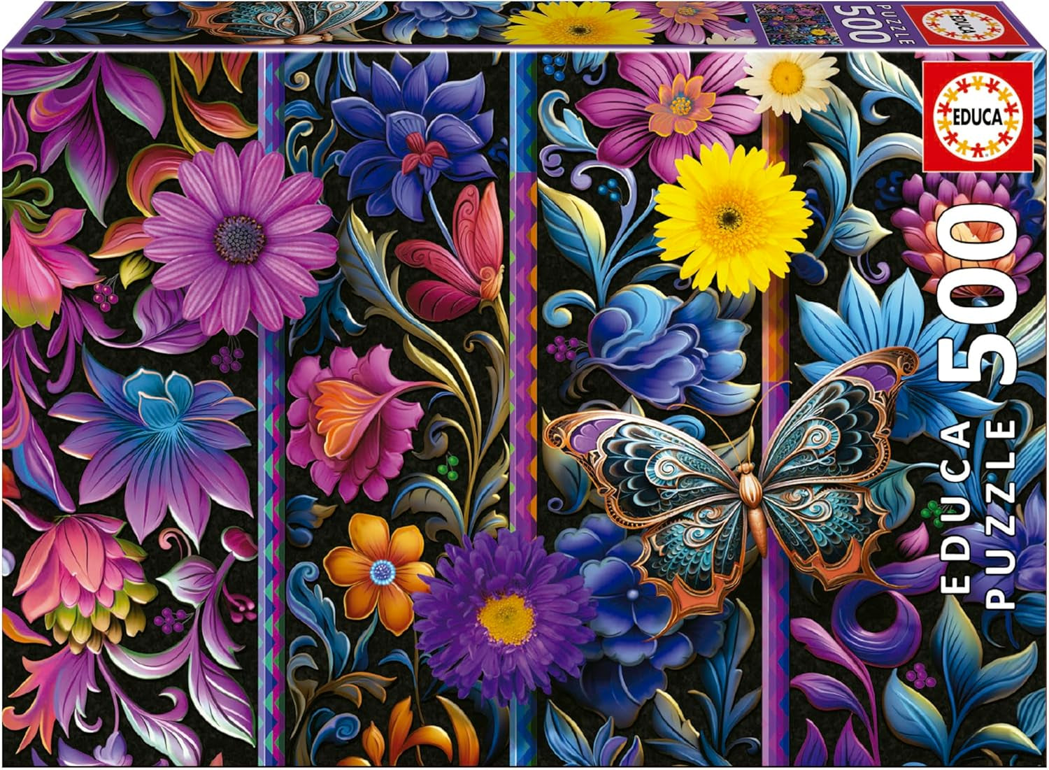 Educa - Puzzel van 500 stukjes voor volwassenen | Bada Bloom. Afmetingen: 48 X 34 cm. Inclusief Fixpuzzel puzzellijm. 11 jaar lang (19909) Puzzle Naty Shop Standaardtitel
