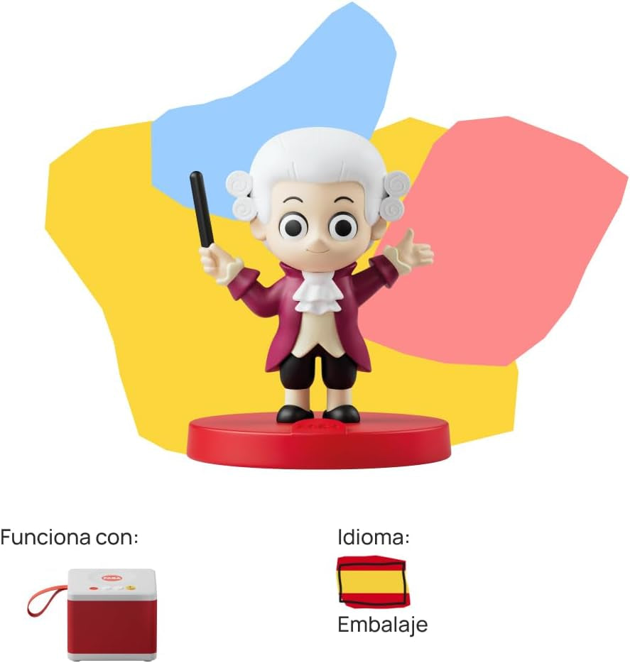 Geluidskarakter - lieve Mozart-symfonie - liedjes - speelgoed, educatieve inhoud, Spaans, kinderen vanaf 0 jaar, veelkleurig, FFL30003 Bebe Naty Shop speelgoed