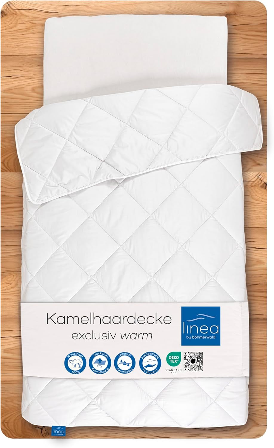 Böhmerwald Exclusief dekbed, kameel, wit, 135 X 200 Cm Quilts en quilts Naty Shop 135 X 200 Cm