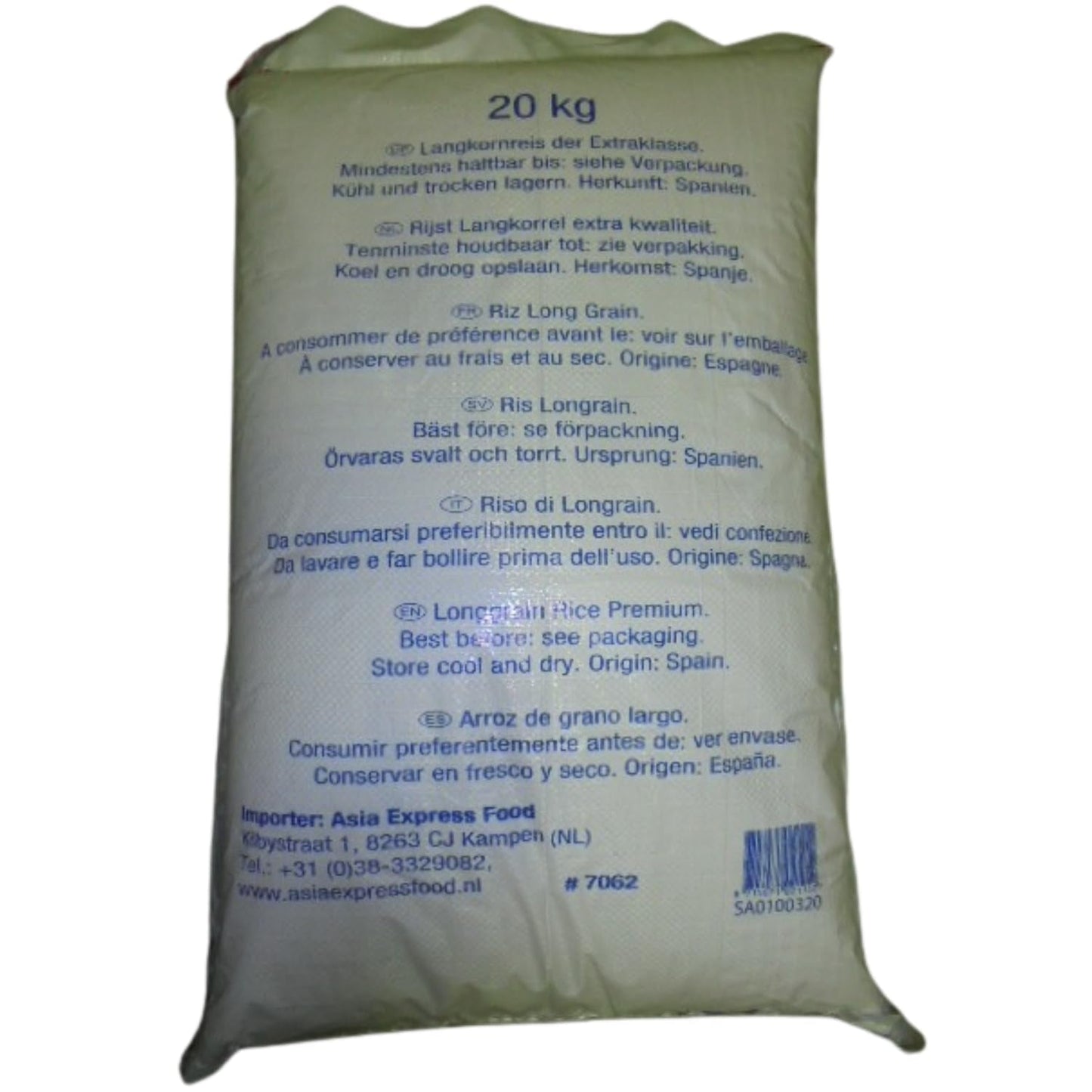 - Langkornreis USA-stijl - 1 X 20 KG