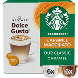 STARBUCKS Caramel Macchiato van Nescafé Dolce Gusto Kaffeekapseln 6 x 12 (72 Kapseln)