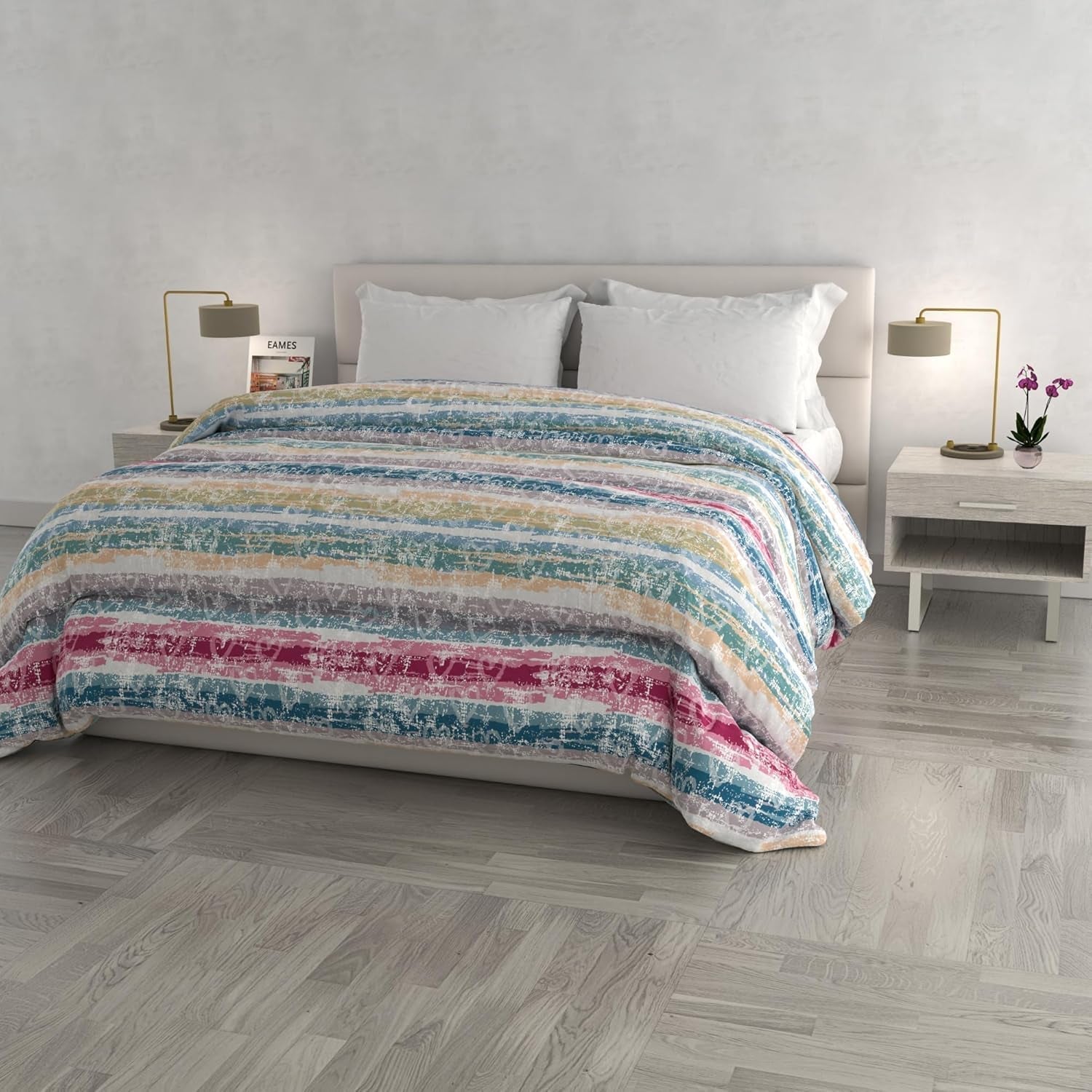 Modieus winterdekbed, Florence, 260X260Cm Dekbedden en dekbedden Naty Shop Lines of love 260X260Cm