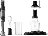 Philips 5000-Serie Stabmixer - 1200W Leistung. Promix-technologie. Led Geschwindigkeitsanzeiger. Stufenlose Geschwindigkeitseinstellung. Compact ontwerp. Leicht Zu Reinigen. Schwarz (HR2681/00) Keuken Naty Shop + Schneebesen, Spiraalsnijder, Xl-Zerkleinerer