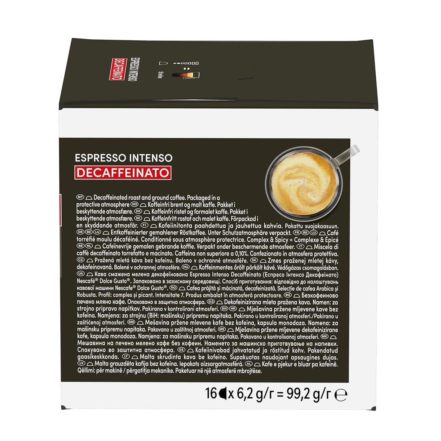 Nescafé Dolce Gusto Café Dolce Gusto Espresso Intenso Besch. | Nestle Pack 3 Kisten Mit 18 Kapseln,Die Jewells 16 Einheit (3er-pakket)