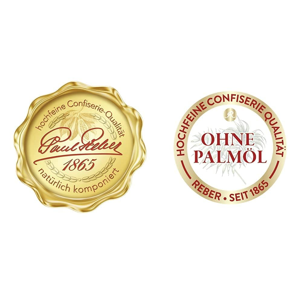 Reber Mozart-balletjes met pure chocolade, verpakking van 6 met marsepein en nougat, veganistisch - 1 x 120 g