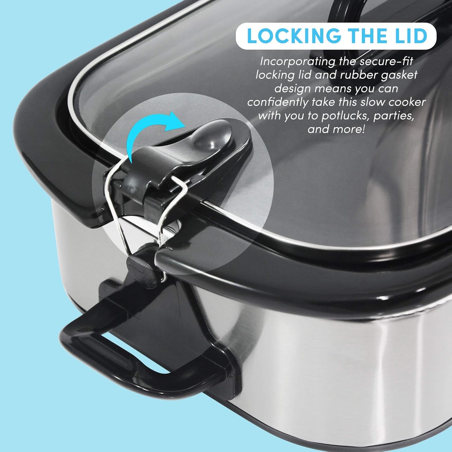 MST-5240SS Slowcooker, 3,3 liter, RVS Slowcooker Naty Shop