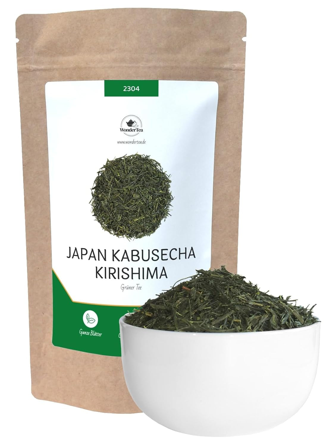 Japanse Kabusecha Kirishima groene thee, Japanse Kabuse Sencha, premium losse groene thee, geen toegevoegde smaken | Wondertea Japanse groene thee Kabusecha (50 g)