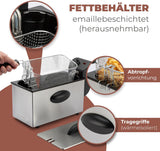 Bomann® oliefriteuse, capaciteit 3 liter, Cool Zone-technologie en afvoer, 2000 W Huishoudelijke apparaten Naty Shop