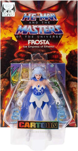Masters of the Universe Origins Action Figure Cartoon Collection Frosta, ongeveer 14 cm groot, uit de tv-serie uit de jaren 80, prinses van de macht met ijskracht, gedetailleerd ontwerp en cape, JBM87 Actiefiguren Naty Shop