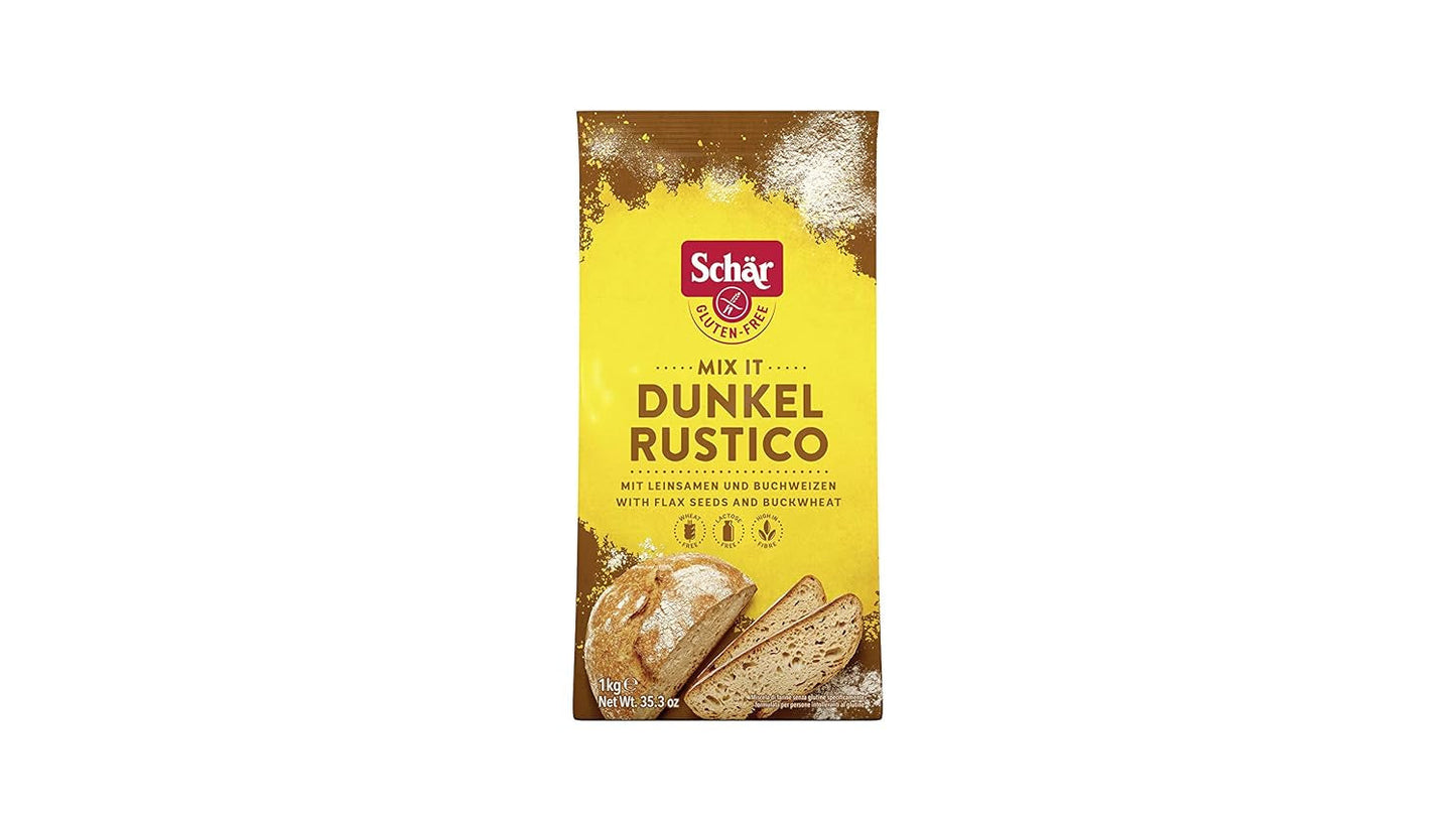 Mix It Dunkel Backmischung Glutenvrij 1Kg, 10Er Pack Mengsel voor bakken en koken Naty Shop Standaardtitel