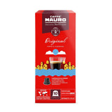 Caffè Mauro Torrefazione Kaffeekapseln Espresso Original, Intensität 10/10-50 Kapsel aus Aluminium - Compatibel met Nespresso* Haushalts-Espressomaschinen - Hergestellt in Italien